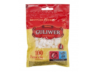 Фильтры для папиросных гильз "Guliwer" 100 шт. Фильтры для папиросных гильз "Guliwer" 100 шт.