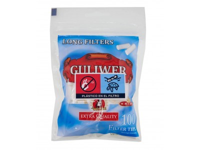 Фильтры для папиросных гильз "Guliwer Extra" 100 шт. Фильтры для папиросных гильз "Guliwer Extra" 100 шт.