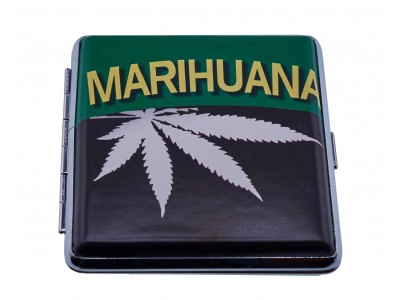 Портсигар на 20 сигарет "Marihuana" Портсигар на 20 сигарет "Marihuana"