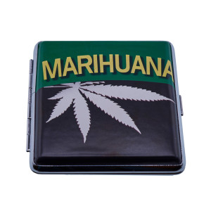 Портсигар на 20 сигарет "Marihuana"